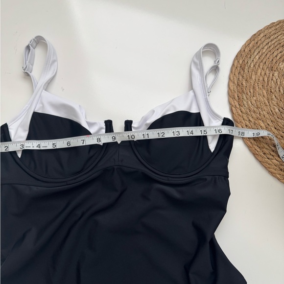 CUPSHE x JoJo Audrey V-Wire Colorblock One-Piece Swimsuit Size XL - Picture 7 of 12